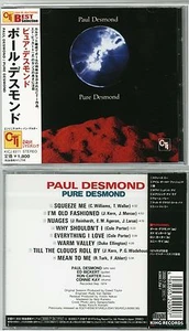 PAUL DESMOND - Pure Desmond CD JAPAN KICJ-8311 with OBI C.T.I. records s4258 - Picture 1 of 1