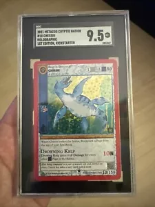 SGC 9.5 MINT Chessie #10 Full Holo 10/159 MetaZoo Cryptid Nation Kickstarter 1st - Picture 1 of 12
