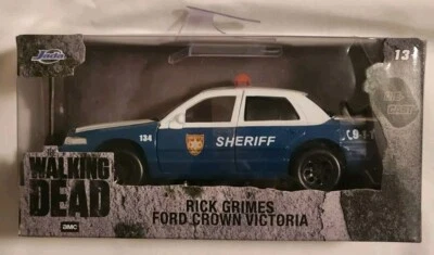 Jada The Walking Dead Rick Grimes Ford Crown Victoria 1:32 2024 Hollywood Rides - Image 1 of 4