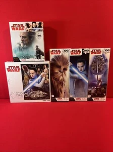 Buffalo Puzzles 300 Large Pieces Star Wars The Last Jedi   5 Total Puzzles - Picture 1 of 11