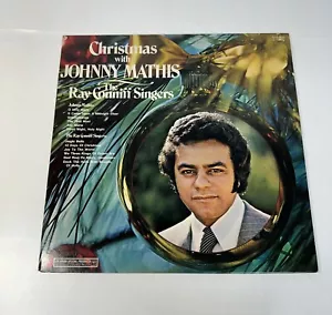Christmas with Johnny Mathis The Ray Conniff singers LP Album RARE Record vinyl - Picture 1 of 7