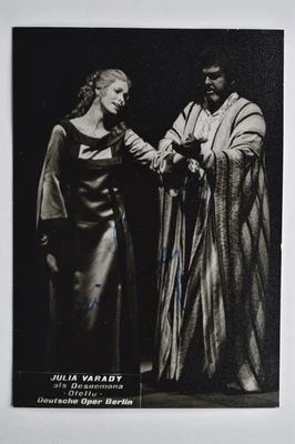 Julia Varady - Desdemona Otello Oper - original Autogramm -  - ca. 15x10cm - Fot - Bild 1 von 2