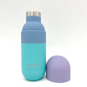 Asobu Orb Insulated Water Bottle 14oz Lavender Teal Travel Mug BPA Free Pastel - Picture 1 of 10
