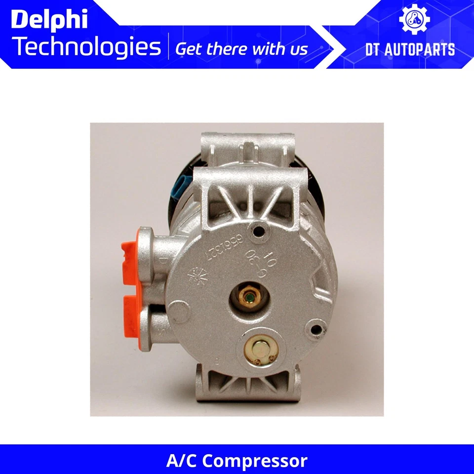 For 1998-2004 GMC Sonoma 4.3L V6 A/C Compressor Delphi 1999 2000 2001 2002 2003 - Image 1 of 4