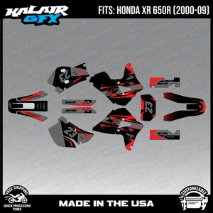 Graphics Kit for Honda XR650R (2000-2009) XR 650R Evader Series - Red Shift - Picture 1 of 4