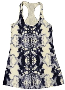 Camiseta sin mangas Lululemon Cool Racerback CRB blanca azul tie dye talla 6 - Imagen 1 de 8