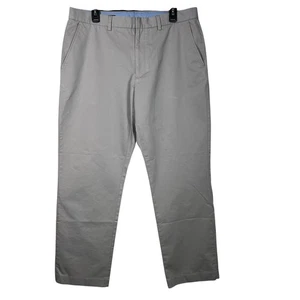 J. Crew Chino Pants Gray Khaki Straight Cotton Preppy Mens Size 36/32 - Picture 1 of 14