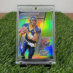2016 Panini Aaron Rodgers #2 Green Prizm /5 Collegiate Draft Picks SSP RARE ! - Picture 1 of 7