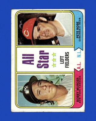 1974 Topps Set-Break #336 All-Star Left Fielders en muy buen estado-en muy buen estado *GMCARDS* Foto 1 de 2
