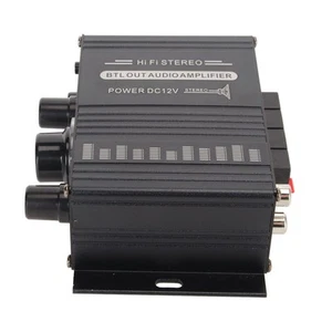 400W 12V 2 Channel Powerful Stereo Audio Power Amplifier HiFi Bass Amp Car Home - Picture 1 of 14