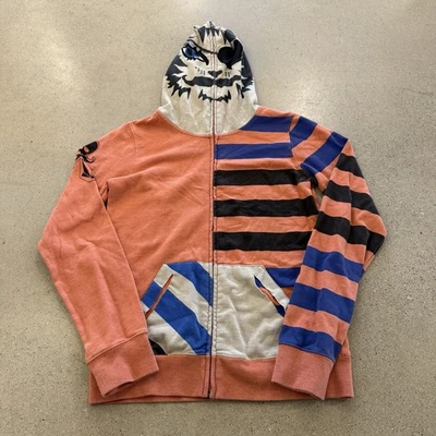 Volcom Full Zip Hoodie S Monster Mask All Over Print Y2K Skateboard Skater - Image 1 of 4