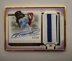 Vladimir Guerrero Jr. Topps Definitive Collection 2024 Autograph Patch 03/10 - Bild 1 von 12