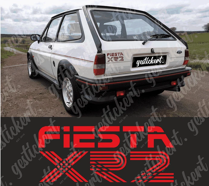1x pegatina para Ford Fiesta XR2i XR2 MK2 Sticker Decal portón trasero tuning - Imagen 1 de 1