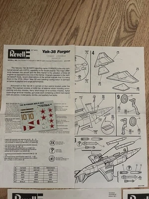 Model Military Aircraft Assembly Manuals Instructions and decals - Image 1 of 4
