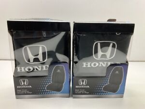 (2) Plasticolor 006578 Universal High Back Seat Cover - Honda Logo Sport
