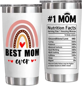 Best Mom Ever Tumbler - Mothers Day Gifts for Mom Wife - Mothers Day Gifts for M - Picture 1 of 12