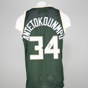 GIANNIS ANTETOKOUNMPU - Milwaukee Bucks #34 Custom Signed/Autographed Jersey - Picture 1 of 1