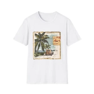 Camiseta Retro Beach Vibes Unisex, Camiseta de Verano, Camisa de Vacaciones, Ropa Informal, Regalo - Imagen 1 de 23