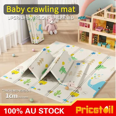 Foldable Baby Kids Play Mat Crawling Picnic Alphabet Floor Rug 200*180*1.0cm XPE • 39.98$