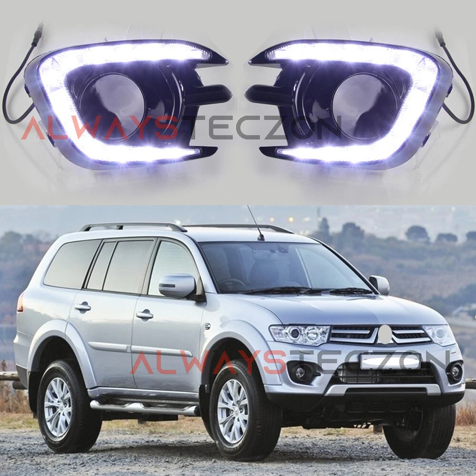 Luz antiniebla diurna LED DRL para Mitsubishi Montero/Pajero 2013-2015 Foto 1 de 4