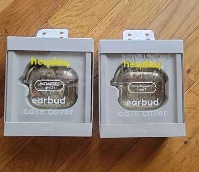 Apple AirPods 3rd Generation Hardshell Case with Clip - Heyday™ Geo Lines 2 Pack - Image 1 of 3