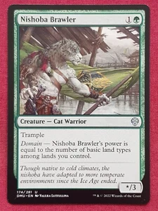 Magic The Gathering DOMINARIA UNITED NISHOBA BRAWLER green card MTG - Picture 1 of 2