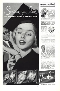 1951 Hamilton Watch: Someone You Love Graduate Vintage Print Ad - Bild 1 von 1