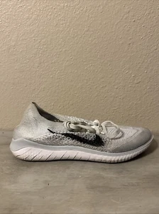 Nike Free Run Flyknit 942839-100 Weiß Strick Schnürschuhe Sneaker Schuhe Damen 8,5 - Bild 1 von 8