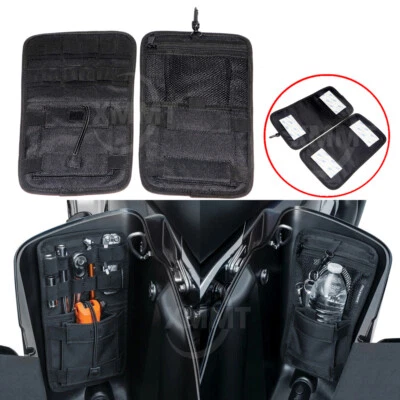 Alforja organizadora negra bolsas duras almacenamiento apta para Harley Touring Electra Glide Foto 1 de 4