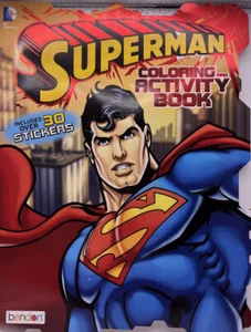 DC Comics SuperMan Coloring &  Activity Book + Stickers                      M19 - Bild 1 von 2