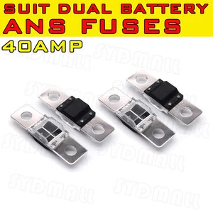 4 PIEZAS 40A MIDI ANS FUSES TRAJE DE DOBLE BATERÍA O SOLAR 40AMP PERNO ANS FUSES - Imagen 1 de 4