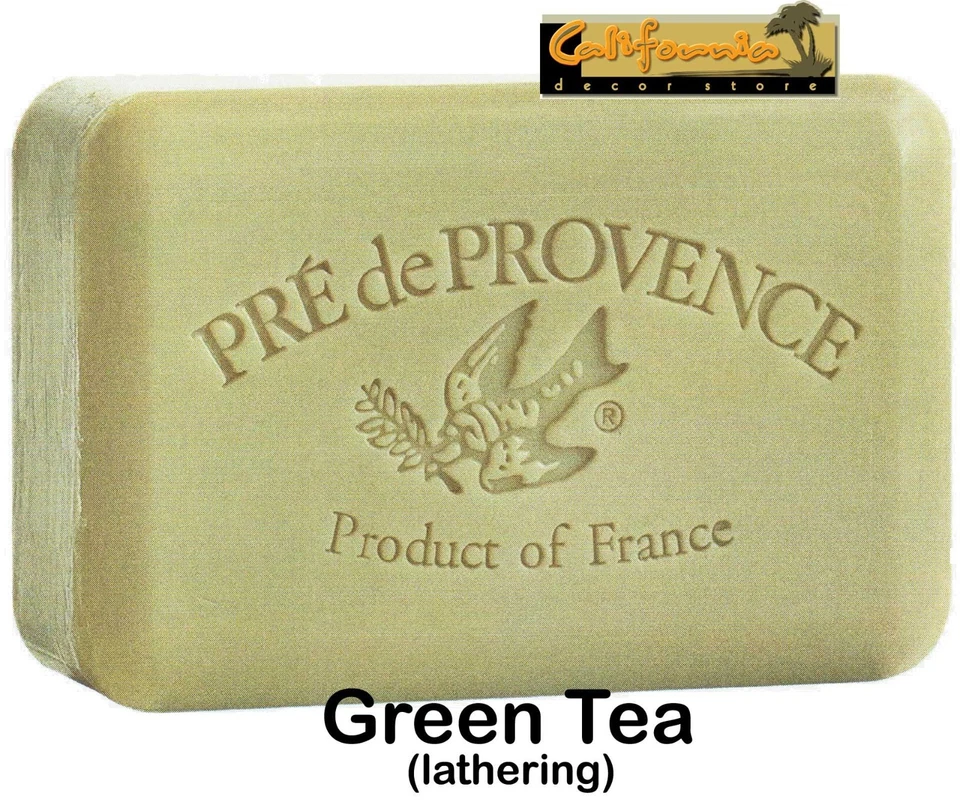 Pre de Provence GREEN TEA 150 Gram French Soap Bath Shower Bar Shea Butter - Image 1 of 1