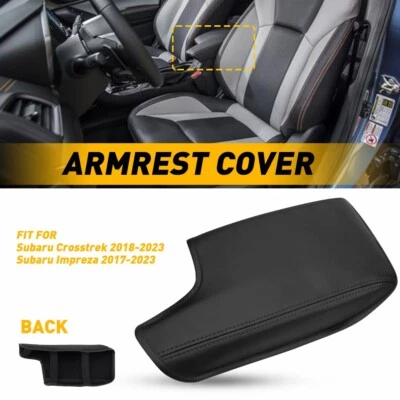 Cubierta reposabrazos consola central cuero para Subaru Crosstrek Impreza 2018-2023 Foto 1 de 4