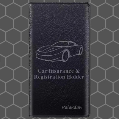 Portatarjetas Premium de Registro y Seguro de Coche, Porta Documentos de Coche para Coche Foto 1 de 4
