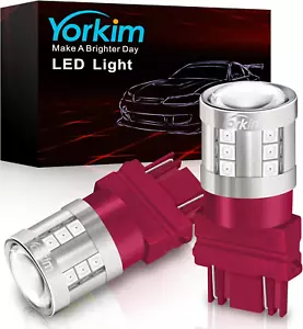 LED Brake Light Bulb 3157 LED Bulb Red, 3156 Led Bulb Tail Lights with Projector - Picture 1 of 8