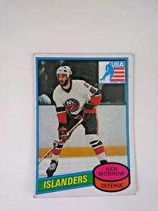 1980-81 Topps - Ken Morrow #9 (RC),ISLANDERS,VG,SHIPS FREE - Picture 1 of 4
