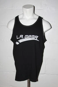 VTG L.A. LA Gear Black HUGE Logo Tank Top Muscle T Shirt Sz XL - Picture 1 of 2