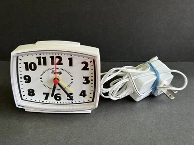 Equity  by Lacrosse Model  33100 Electric Analog Desk Alarm Clock - Blue Light - Image 1 of 4