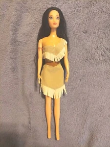 VINTAGE 1990'S DISNEY STORE PRINCESS POCAHONTAS 12" DOLL W/TRADITIONAL DRESS  - Picture 1 of 9