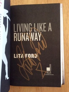 SIGNED - Living Like a Runaway by Lita Ford HC 1st New Unread + Pic - Picture 1 of 9