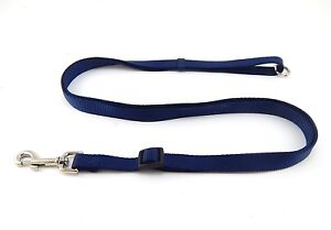 HAMILTON Adjustable Nylon Dog Lead, 3/4" x (42" - 76"), Navy Blue