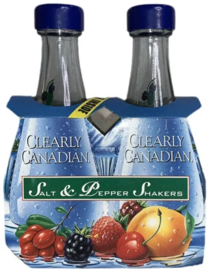 Conjunto de saleiro e pimenta água com gás claramente canadense montanha amora - Imagem 1 de 4