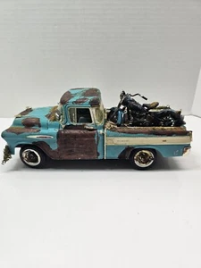 Chevrolet Pickup 1957 con Harley Davidson FL Hydra Glide A1953 personalizada... - Imagen 1 de 16