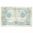 [#390838] France, 5 Francs, Bleu, 1916, D.110, EF, Fayette:2.37, KM:70