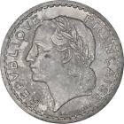 [#909173] Moneta, Francja, Lavrillier, 5 Francs, 1946, Paris, VF(30-35), Alumini