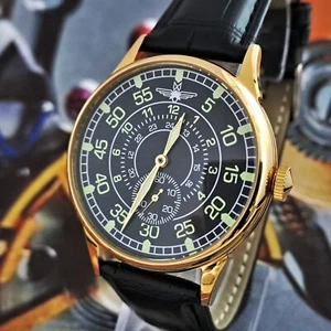 Watch Sturmanskie USSR Vintage Pilot Aviation Soviet Watch Pobeda 2602 Gold - Picture 1 of 14