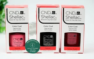 3 x CND Shellac Gel Nail Polish 7.3ml Each New In Box 3 Colors Set - Picture 1 of 4