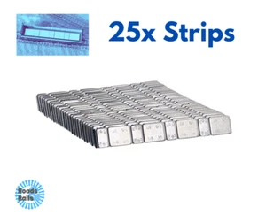 25x Tiras de 8 Pesas Autoadhesivas para Modelismo Ferroviario Hornby Bachmann Heljan - Imagen 1 de 1