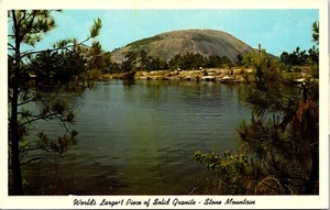 Postal de Georgia de la pieza más grande del mundo de piedra de granito sólido de montaña - Imagen 1 de 2