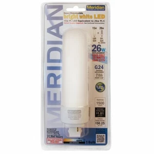 Meridian 13184 18W Equival Bright White 4000K PL LED Replacement Light Bulb 11W - Picture 1 of 7